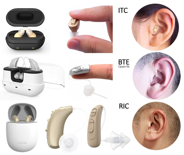 OTC wiederaufladbare Hörgeräte