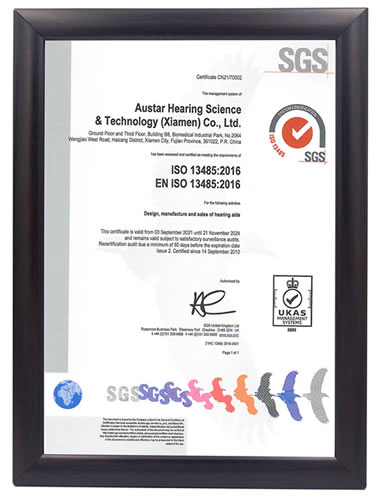 ISO 13485 certificate